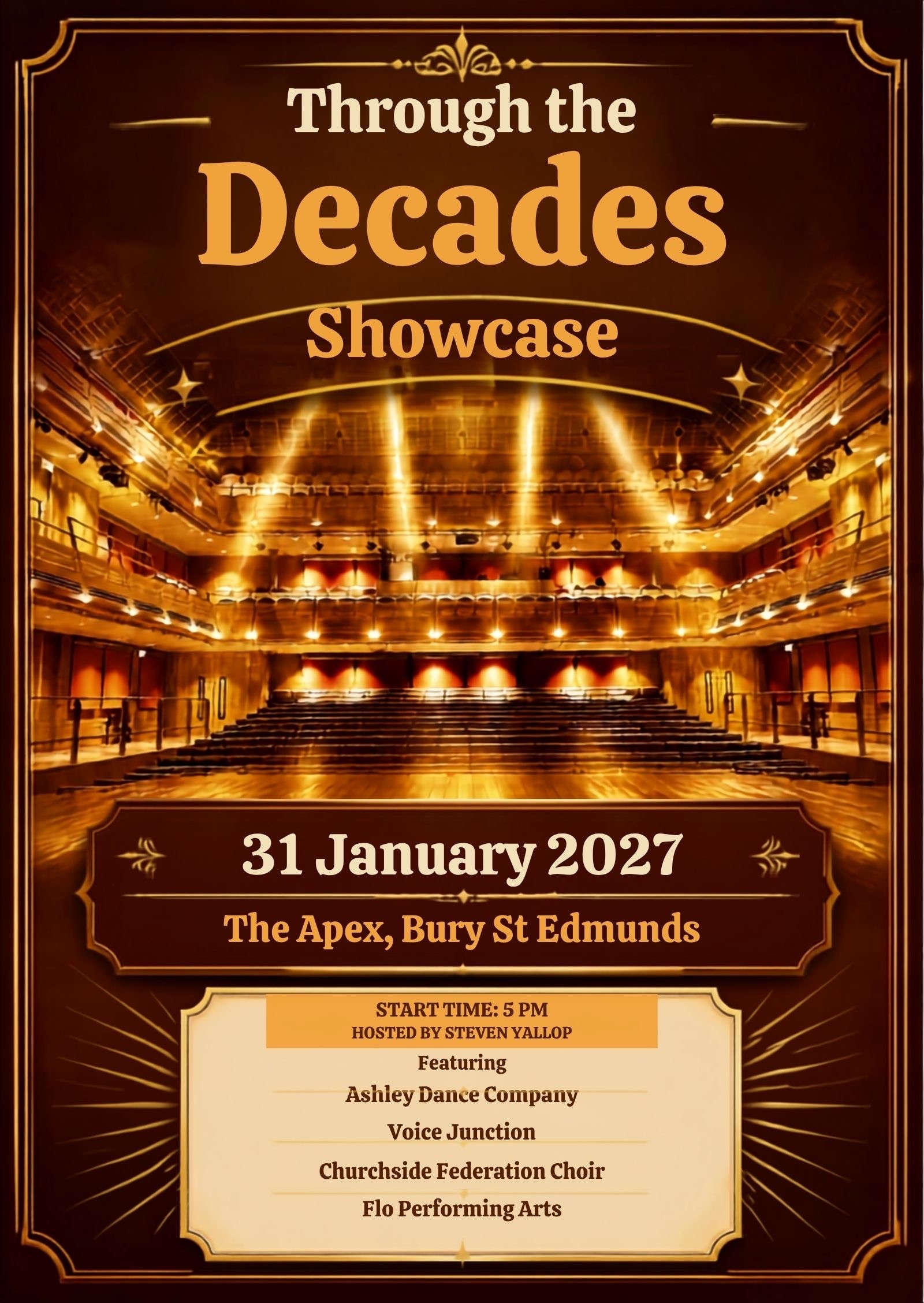 Through the Decades Showcase, The Apex Bury St Edmunds, 31 January 2027