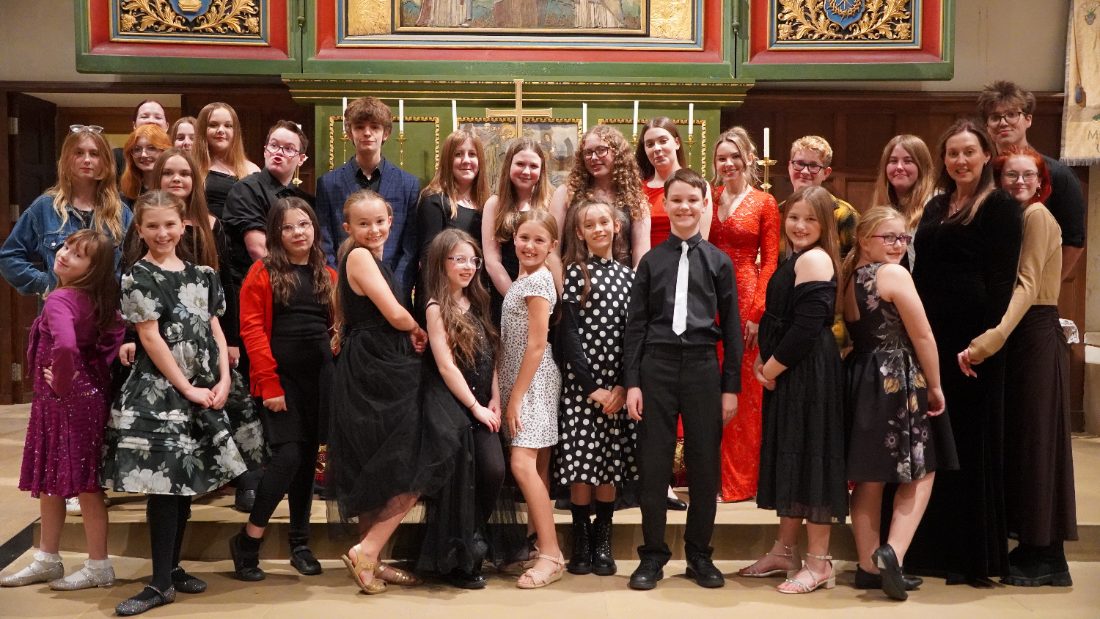 Voice Junction singing at a civic charity concert