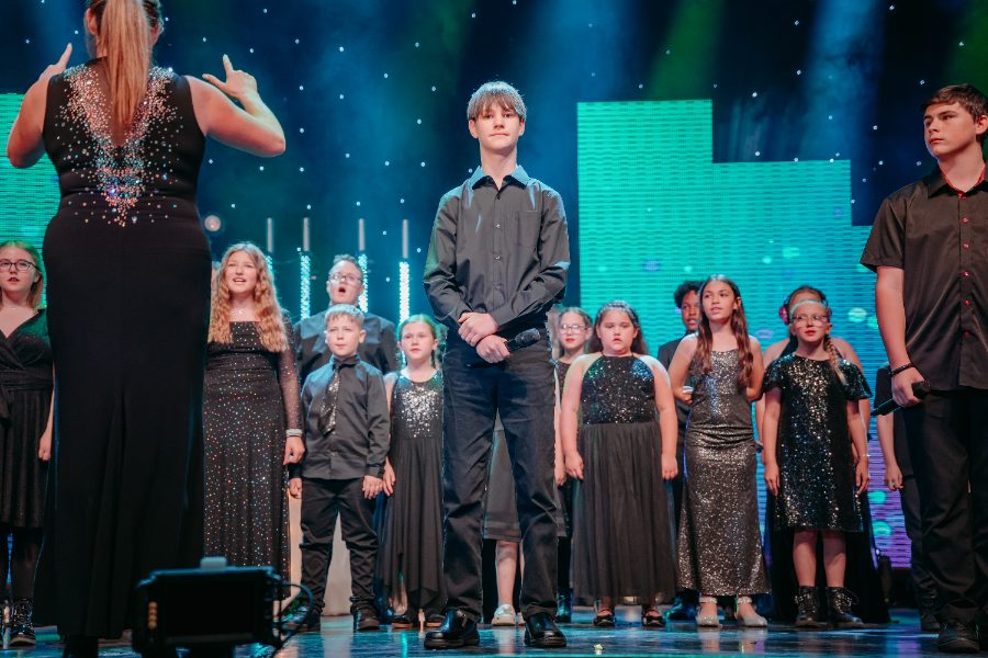 Voice Junction mid-performance at the National Entertainment Awards